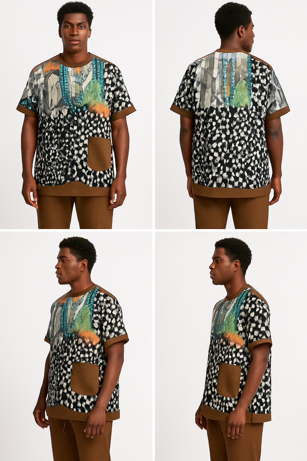 Mosaic patterned Men's Casual Wear