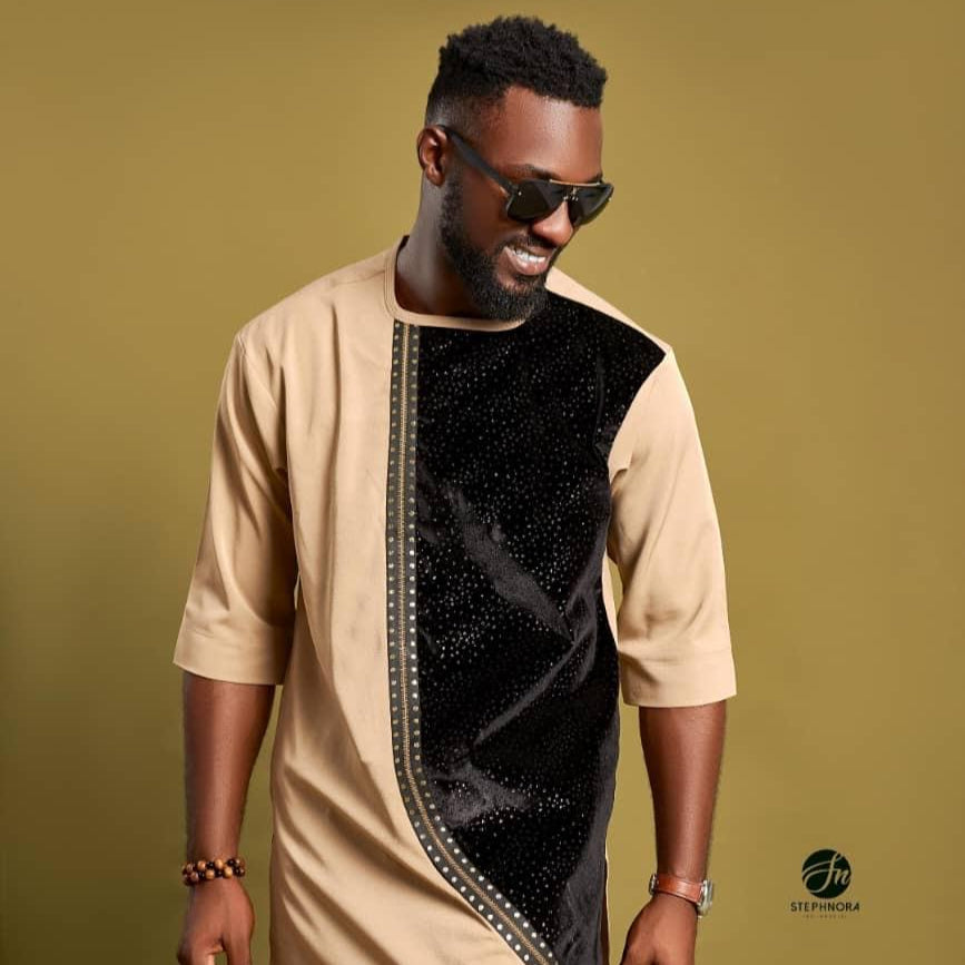 Men's African Dashiki Formal Short Sleeve Shirt And Pant Two Piece Traditional