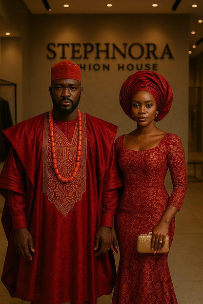 The Heritage Harmony Set: Exquisite Traditional Couple's Outfit