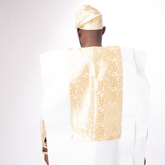 African Men`s Clothing Embroidery Agbada Shirts Pants And Hats 3 Piece