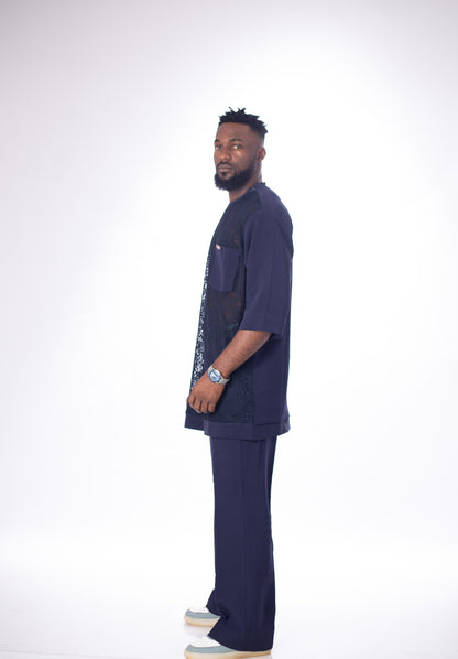 Classic Native wear for Men - Navy Blue