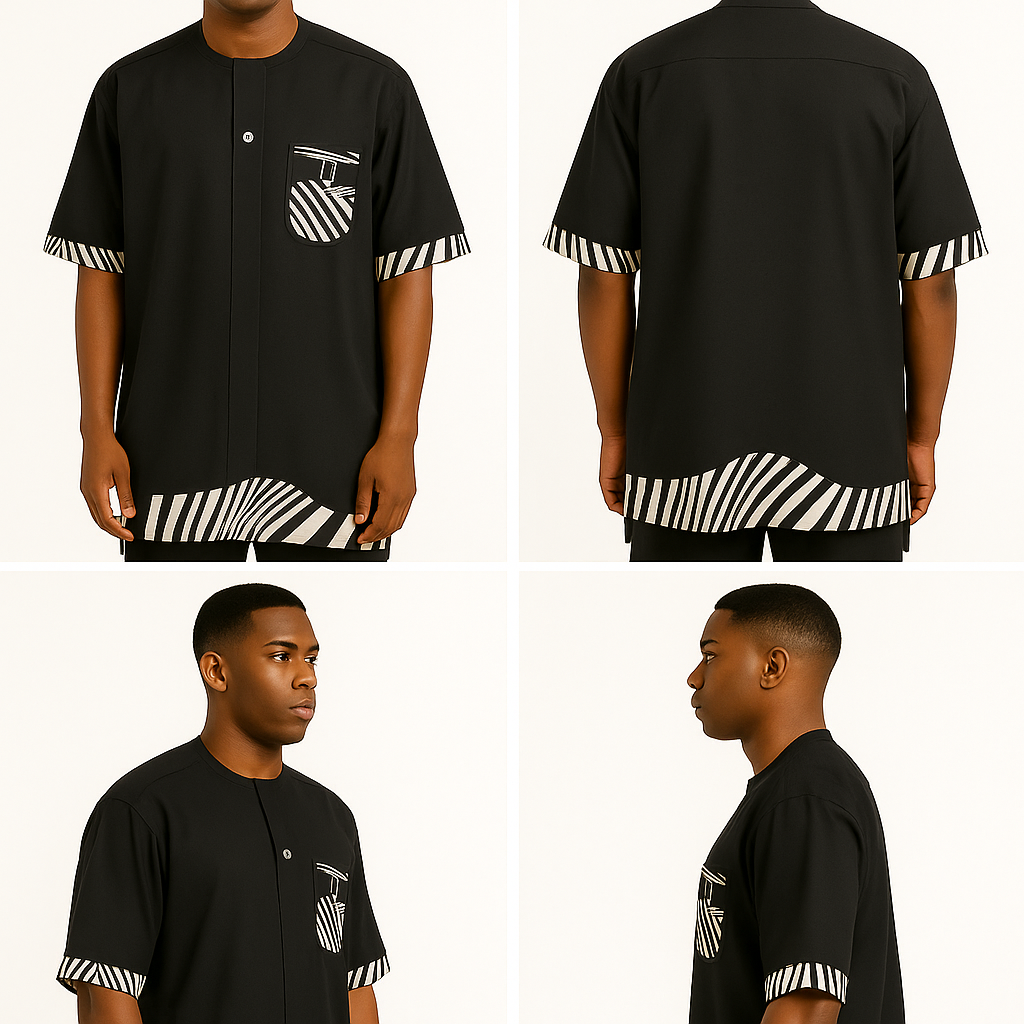 All black senator wear with a black&white stripes