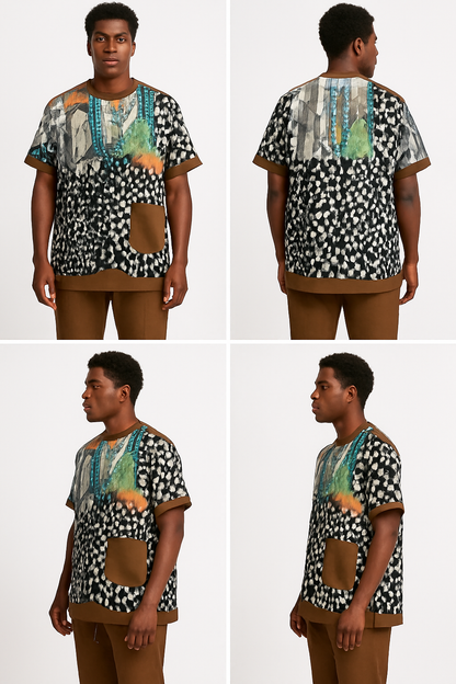 Mosaic patterned Men's Casual Wear