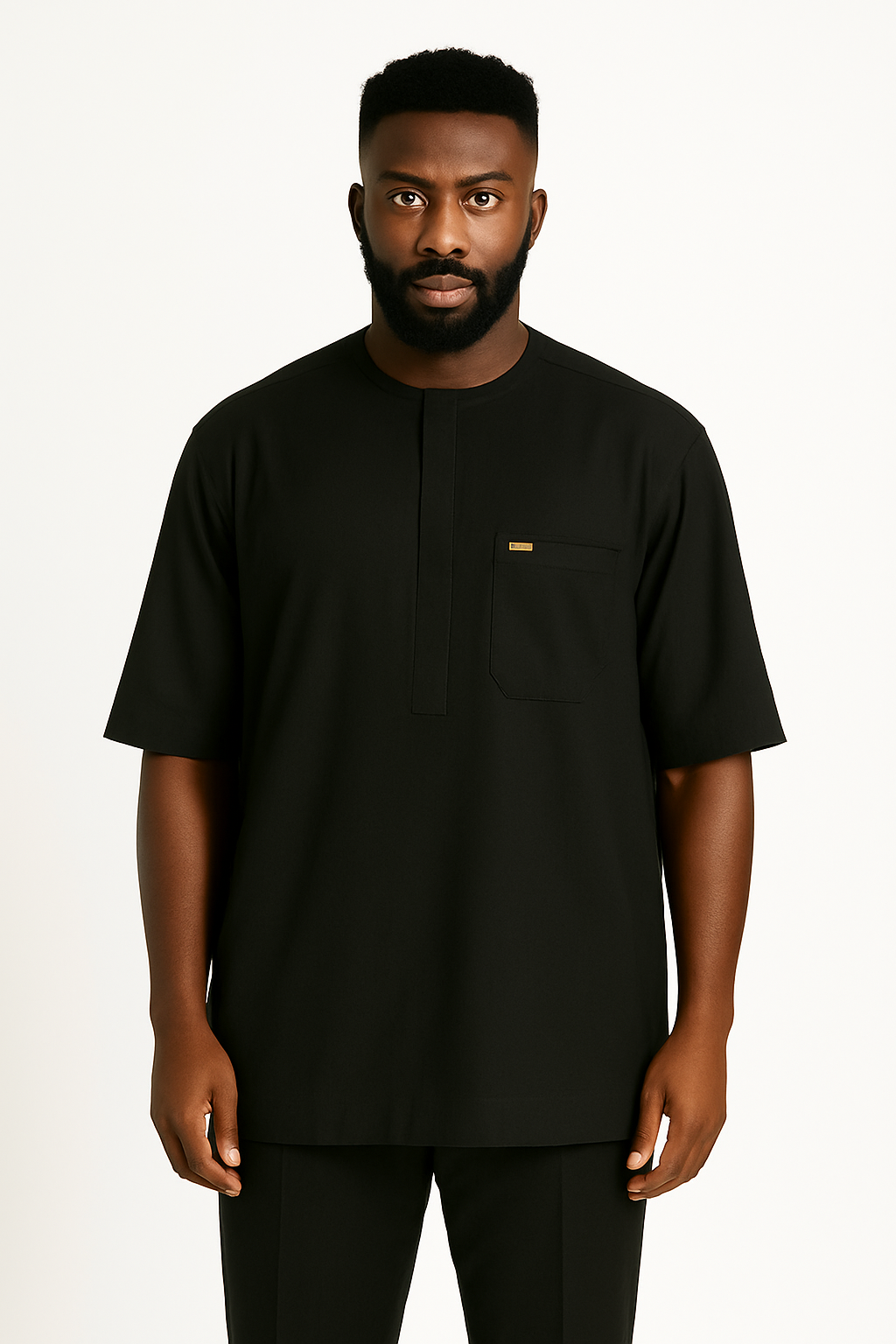 Plain All Black Men's Senator Native Wear