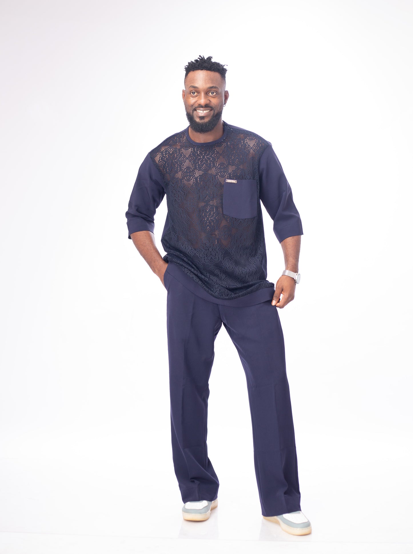 Classic Native wear for Men - Navy Blu