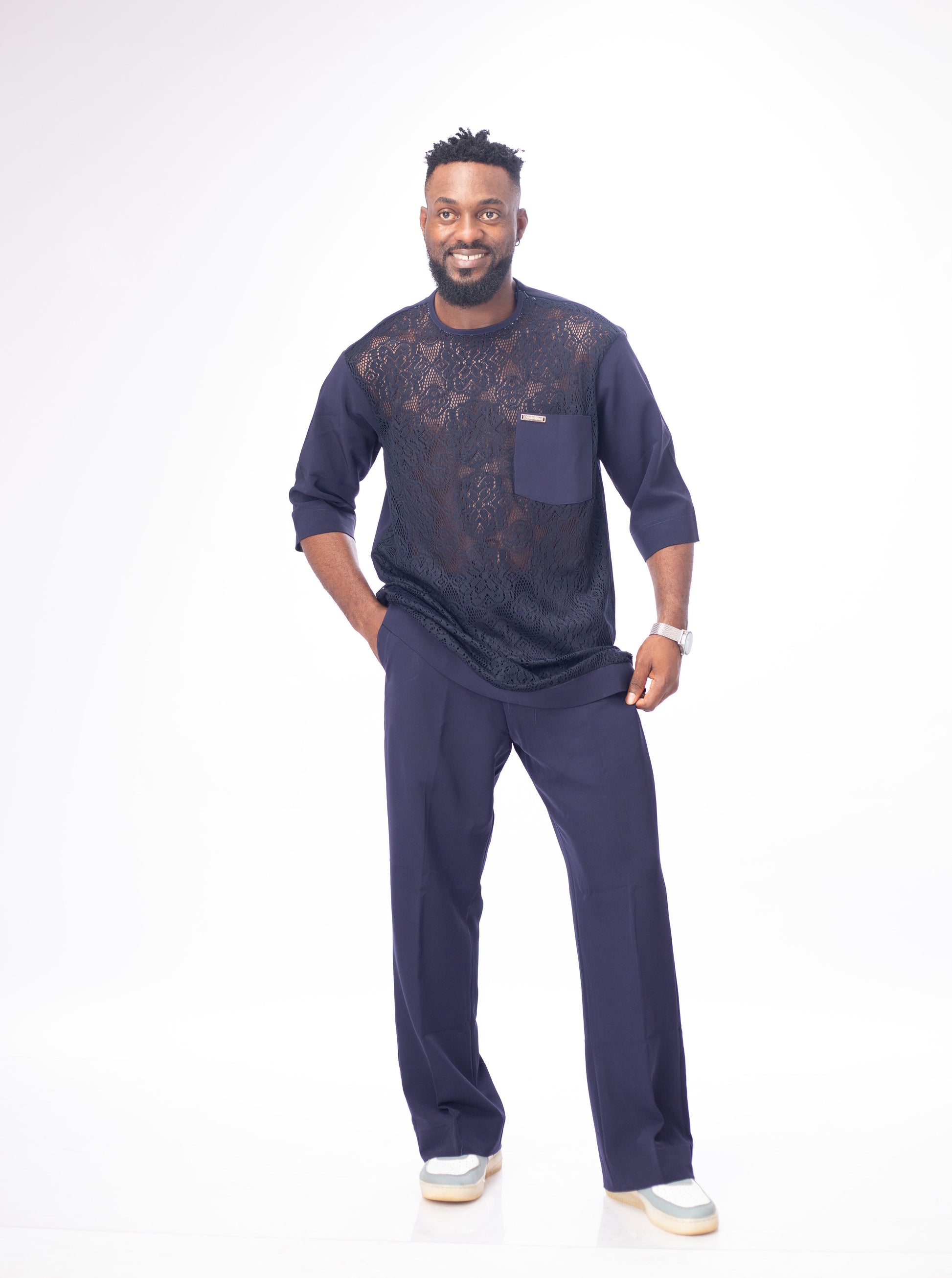 Classic Native wear for Men - Navy Blu