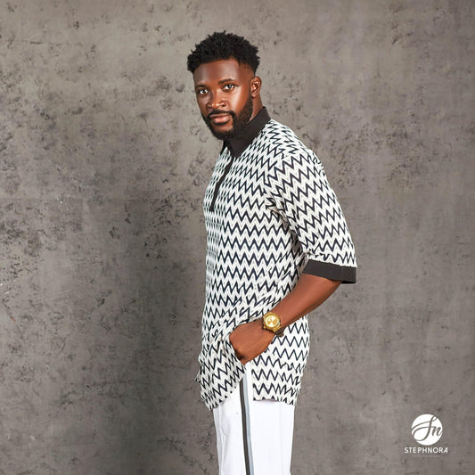 Men's Danshiki Shirt Short Sleeve African Shirts Casual