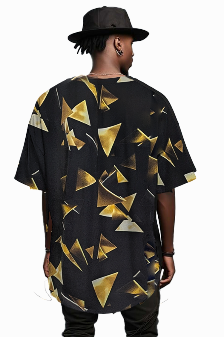 Mens Vintage Graffiti Art Brush Pattern